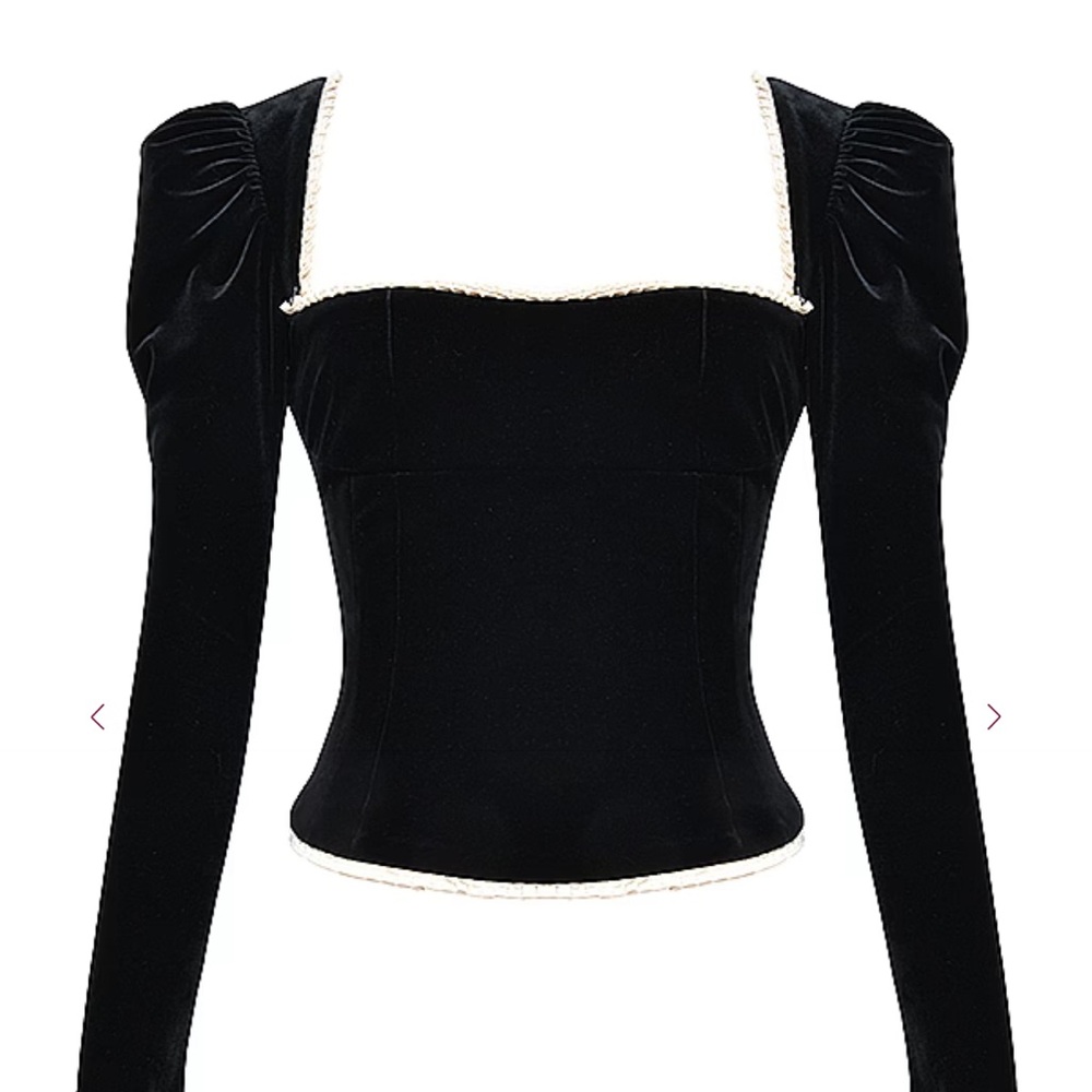 House of CB NOA Black Velvet Corset - Picture 7 of 11